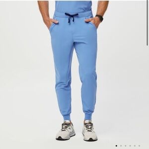 Figs Mens Tansen Jogger Scrub Pants Ceil Blue